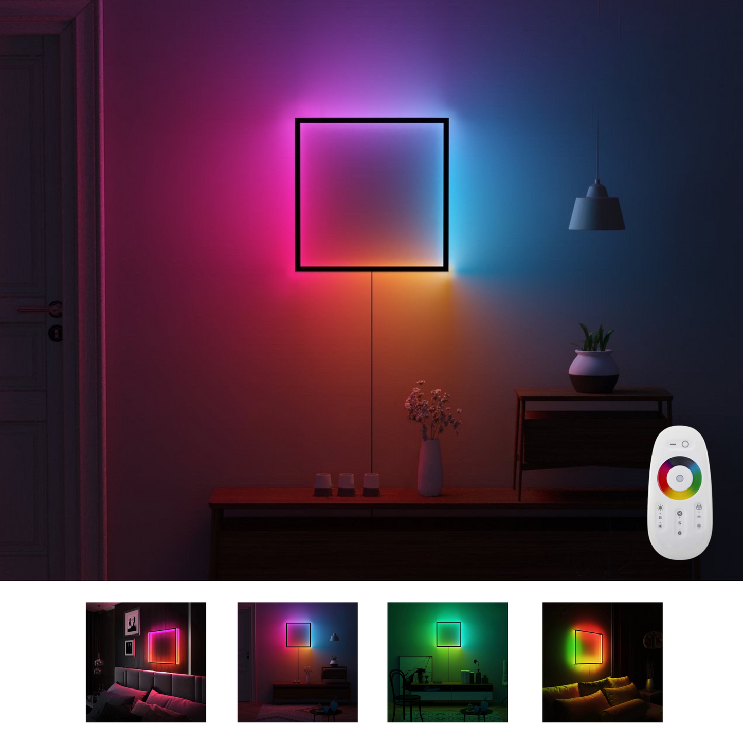 Multicolour Cube Wall Lamp