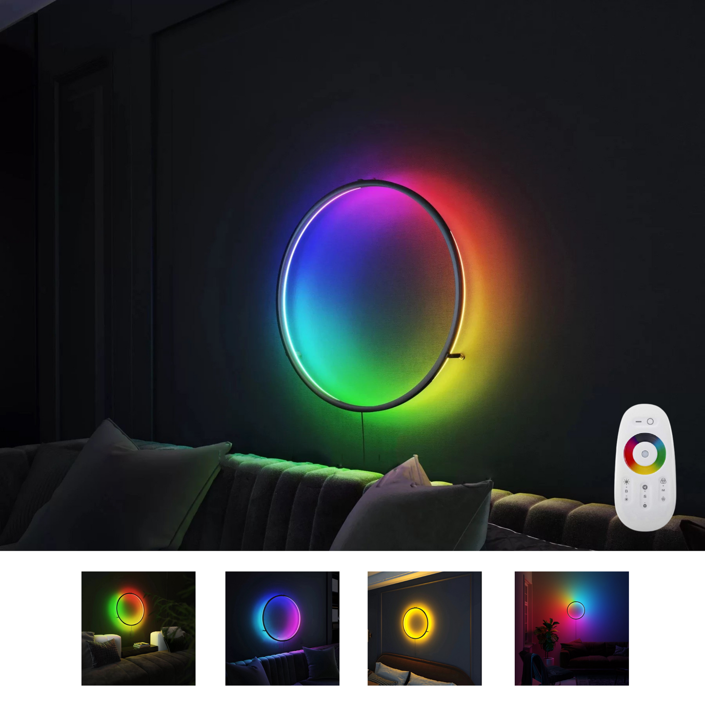 Multicolour Ring Wall Lamp