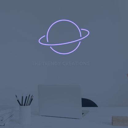 "Saturn" Neon Sign