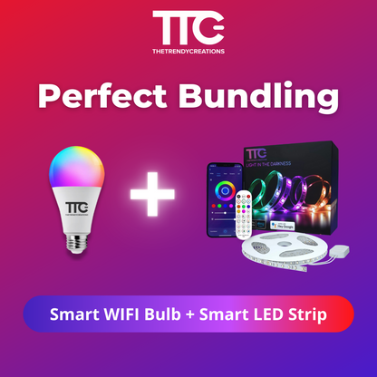 Smart WIFI Bulb + Smart LED Strip (Bundle)
