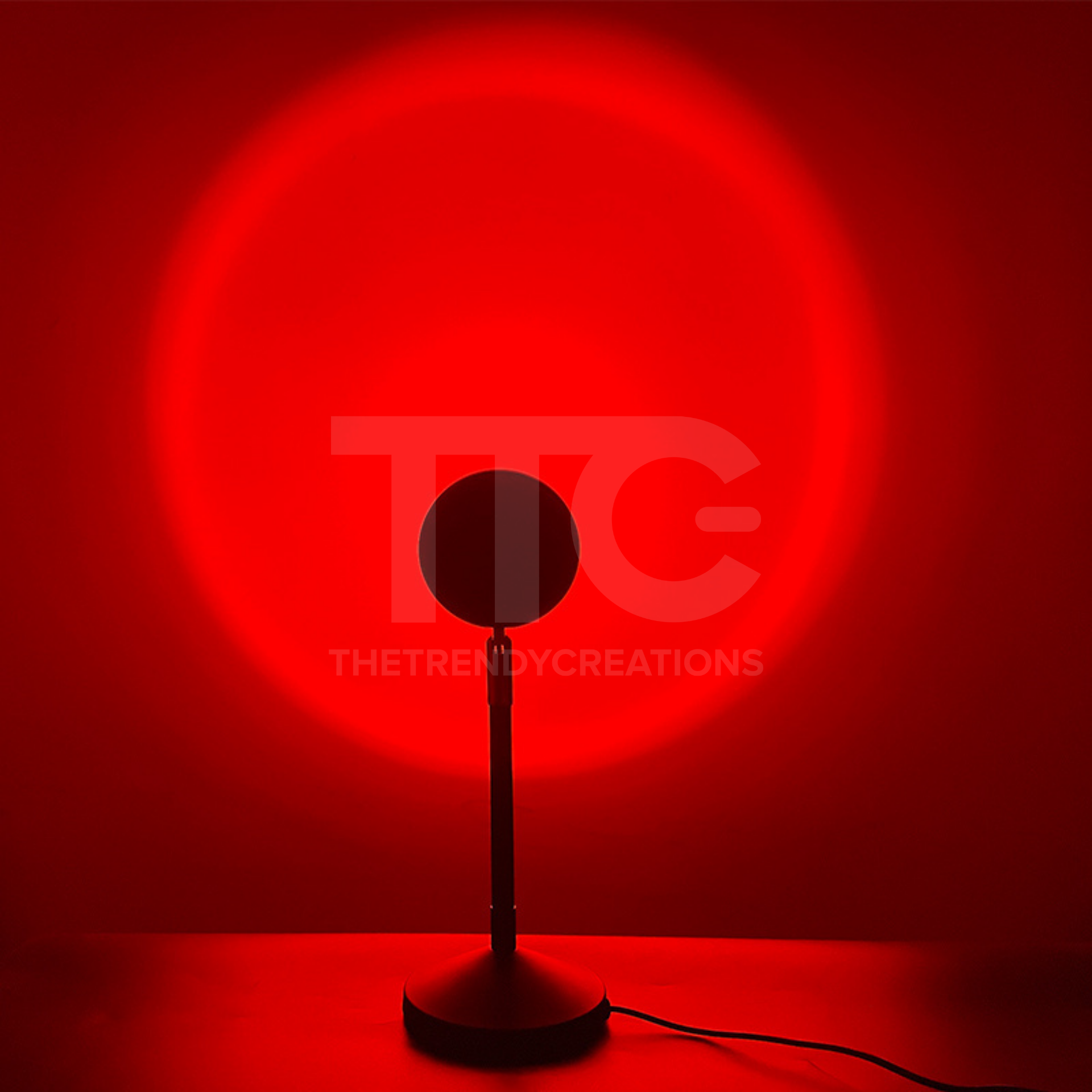 Sunset lamp hot sale red